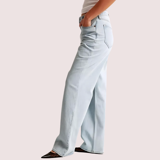 High Rise Loose Fit Denim for Curvy Women